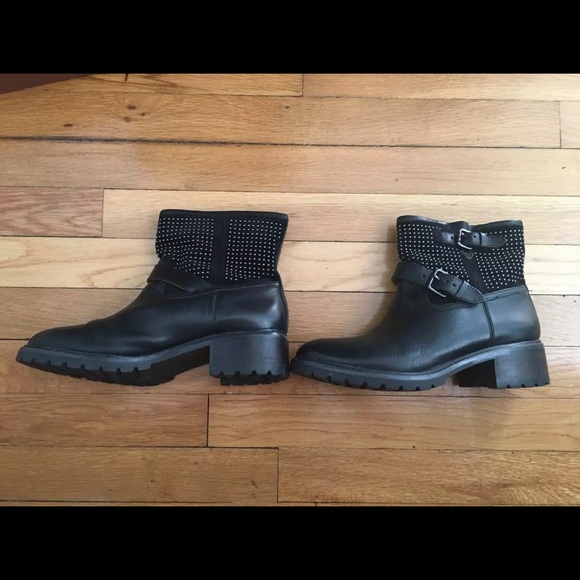 Coach Gates Women’s US Moto Studded Black Boots - Picture 2 of 8